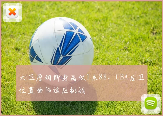 大卫詹姆斯身高仅1米88，CBA后卫位置面临适应挑战